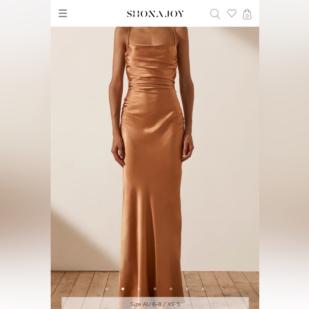 NWT - Shona Joy La Lune Bridesmaid Dress Almond